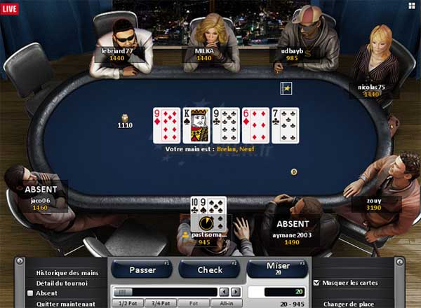 jeux de poker gratuit sur Eurosport